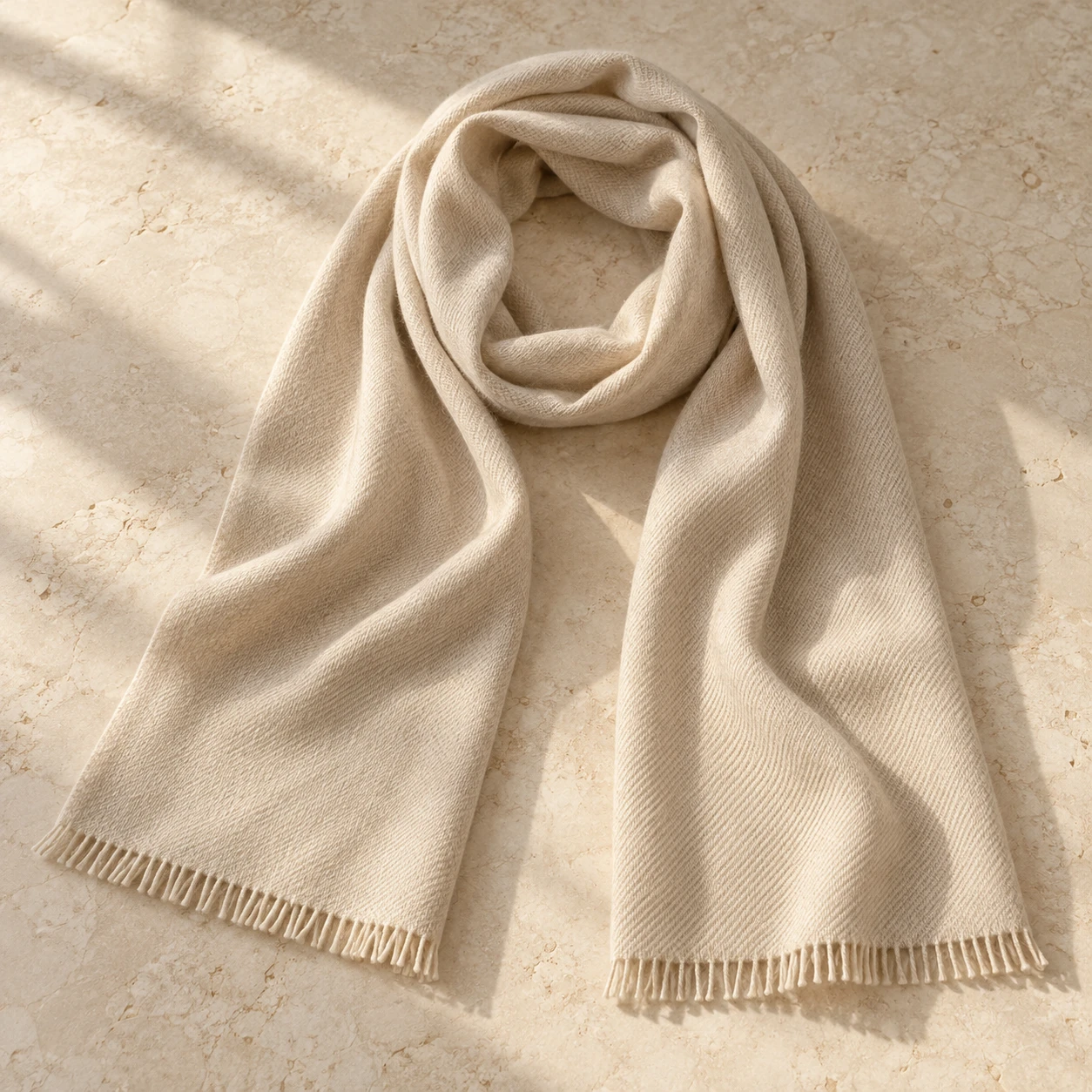 Oat Atelier Wool Scarf in Oat